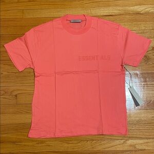 NWT Fear of God Essentials Shirt Size Medium Coral (Brand New) FOG